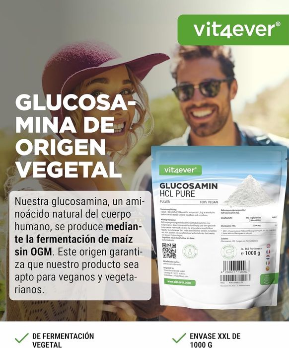 Glucosamina HCL Pure 1000g
