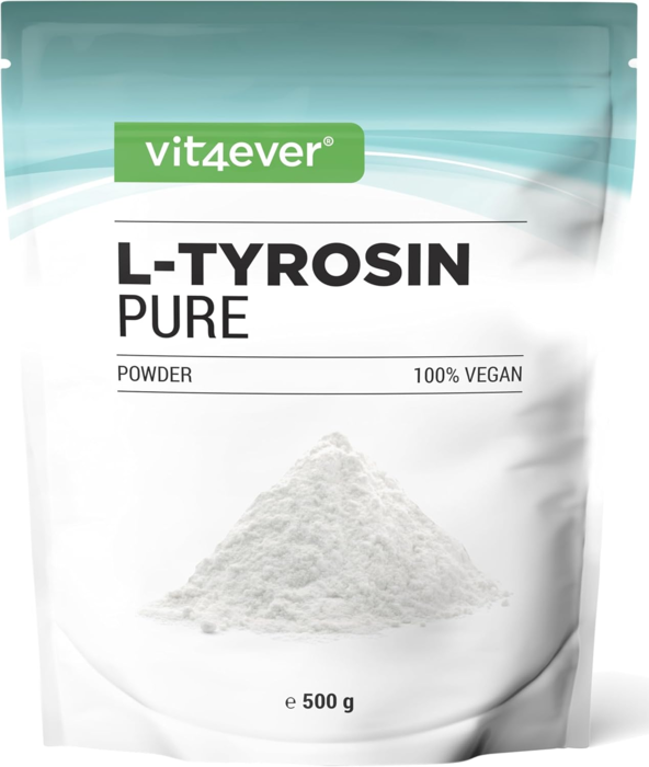 L-tirosina - 500 g de pó puro - sem aditivos - aminoácido puro de fermentação vegetal - vegano