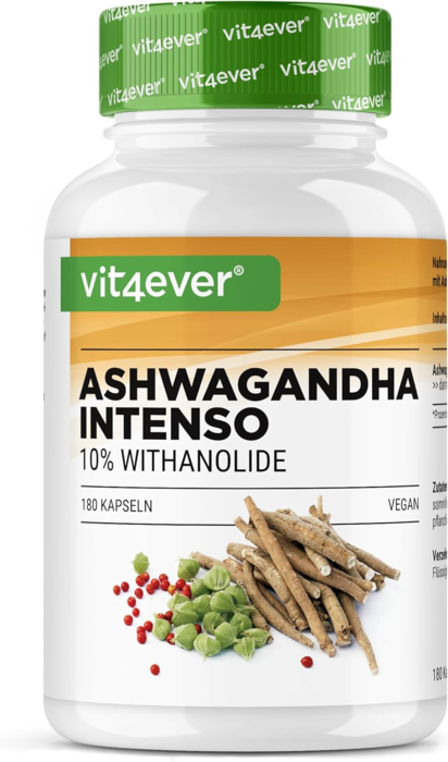 Ashwagandha Intenso 1500mg + 10% withanolides - 180 cápsulas vegan