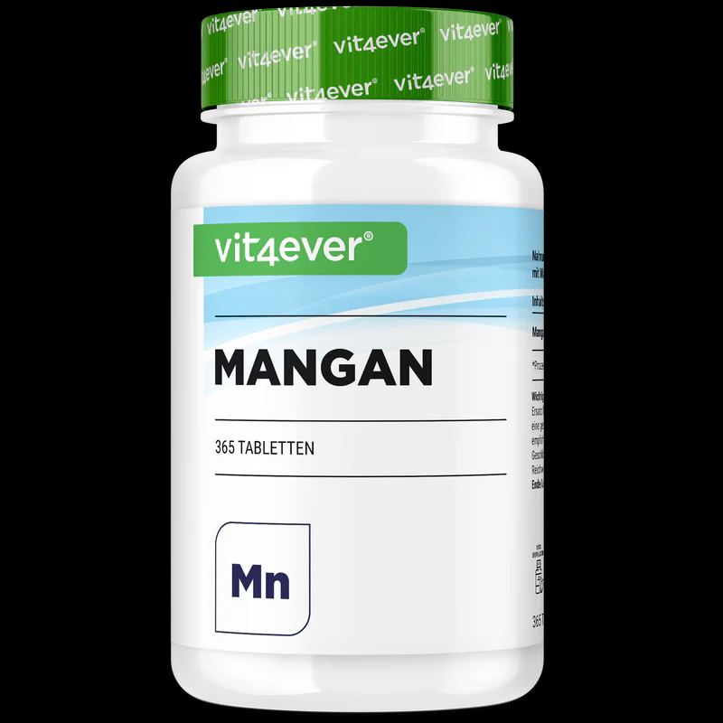 Manganês 10mg - 365 comprimidos vegan