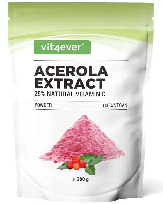 Vitamina C de Acerola em pó (cereja jamaicana) - 300g