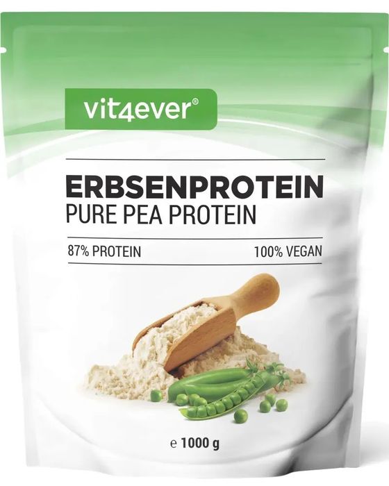 Proteína de ervilha em pó 1100g  - 87% de teor de proteína