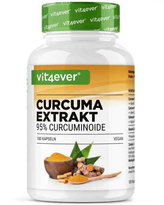 Extrato de Curcuma Intenso - 180 Cápsulas