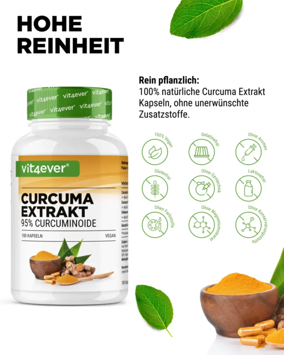 Extrato de Curcuma Intenso - 180 Cápsulas