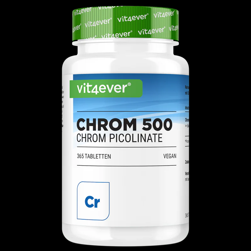 Cromo - 500 mcg, 365 comprimidos