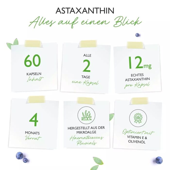 Astaxantina 12 mg - 60 cápsulas softgel