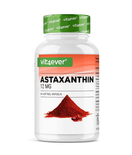 Astaxantina 12 mg - 60 cápsulas softgel