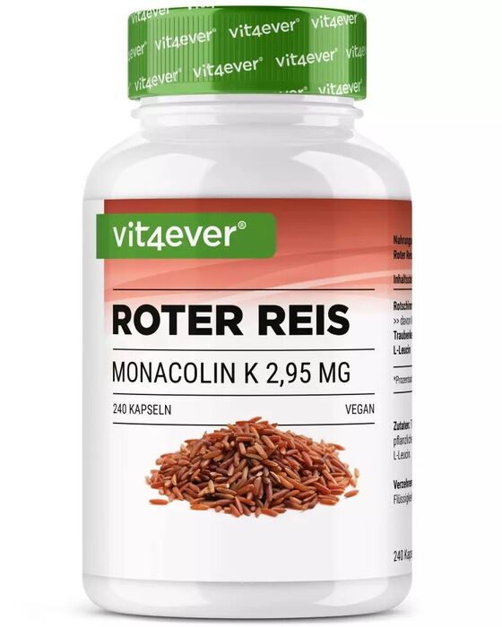 Extrato de Arroz Vermelho - 2,95 mg Monacolina K, 365 cápsulas