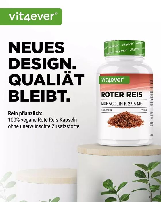 Extrato de Arroz Vermelho - 2,95 mg Monacolina K, 365 cápsulas
