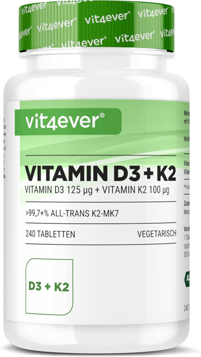 D3 5.000 + K2 100mcg - 240 comprimidos