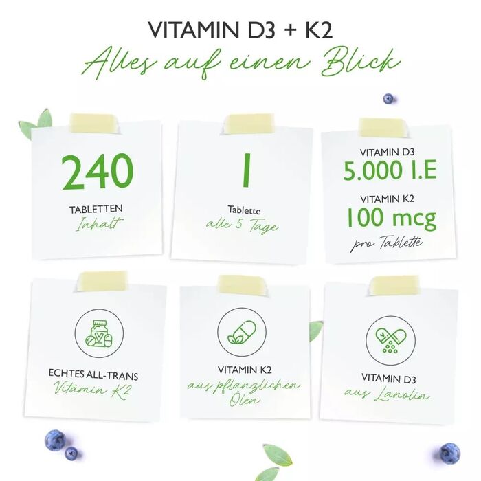 D3 5.000 + K2 100mcg - 240 comprimidos