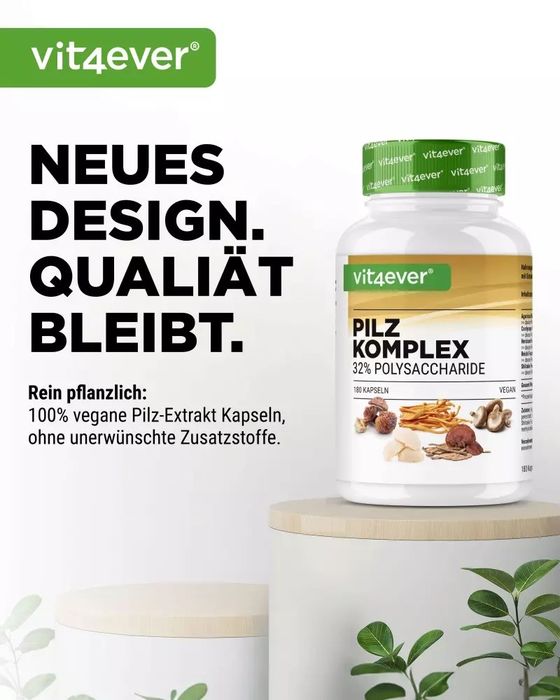 Complexo de Cogumelos - 180 cápsulas com extrato de 750 mg