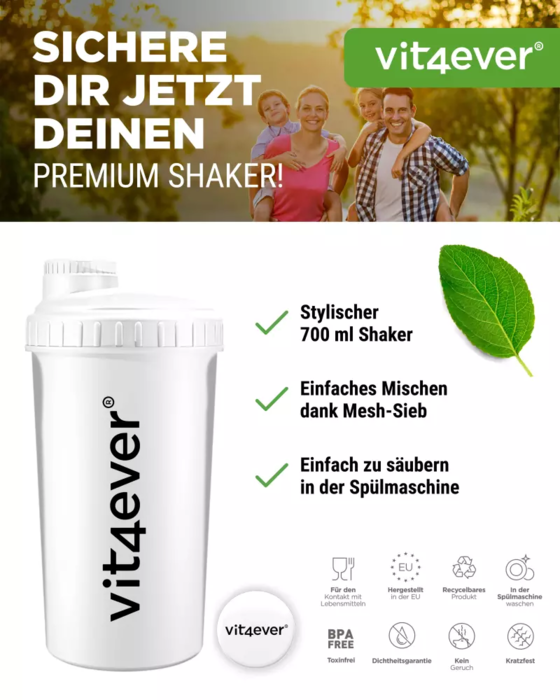 Shaker Branco- 600 ml