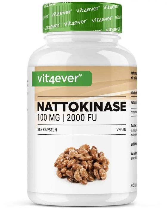 Nattokinase - 2.000 FU - 365 cápsulas