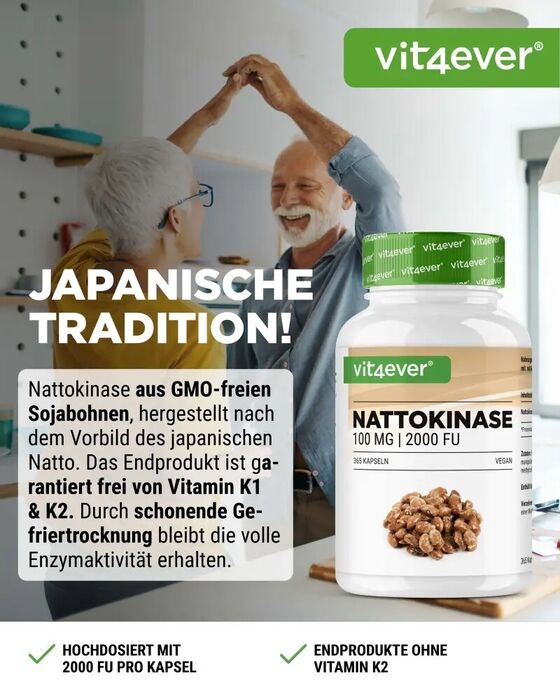 Nattokinase - 2.000 FU - 365 cápsulas