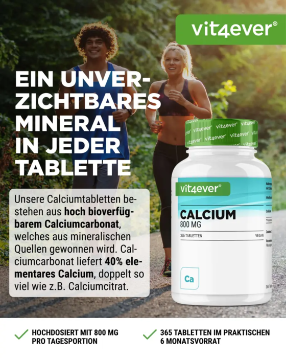Cálcio, 800 mg - 365 comprimidos