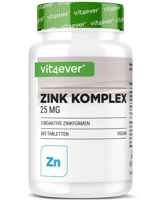 Complexo de Zinco - 25 mg, 400 comprimidos