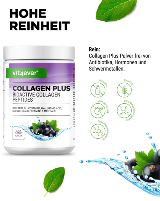 Colágeno Plus - Groselha Preta, 500 g