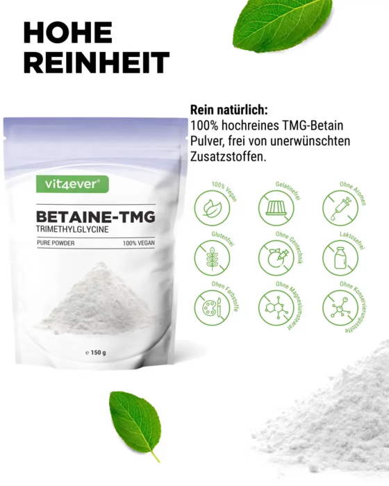 Betaína em pó, 150 g