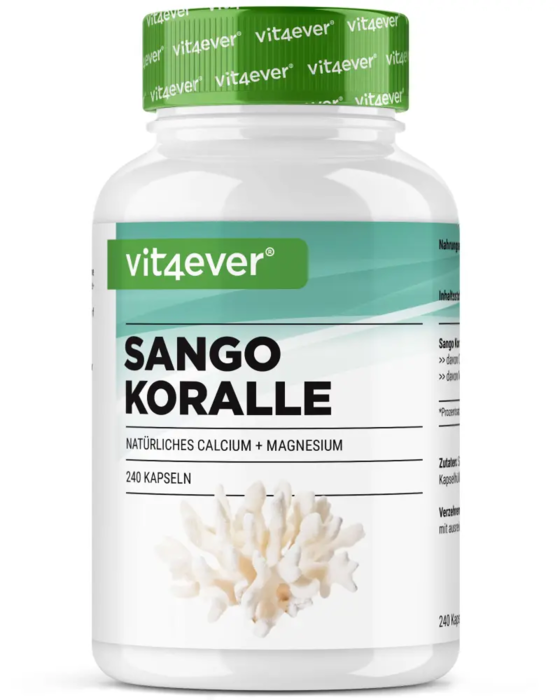 Coral marinho Sango, 240 cápsulas