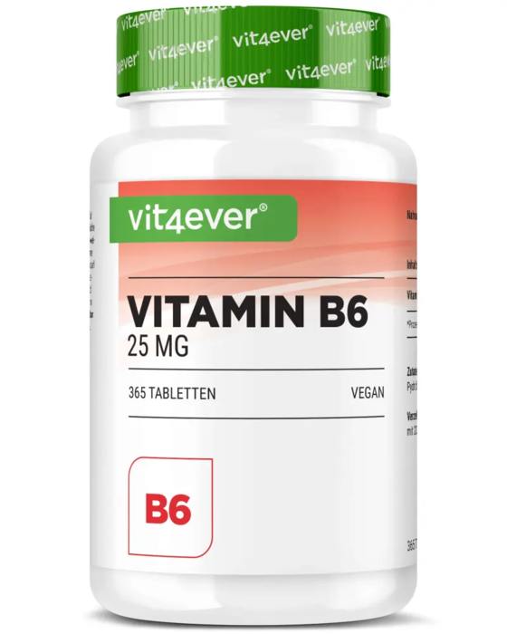 Vitamina B6 - 25 mg, 365 comprimidos