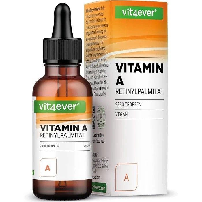 Gotas de Vitamina A - Vitamina A (Palmitato de Retinila), 70ml (2380 gotas)