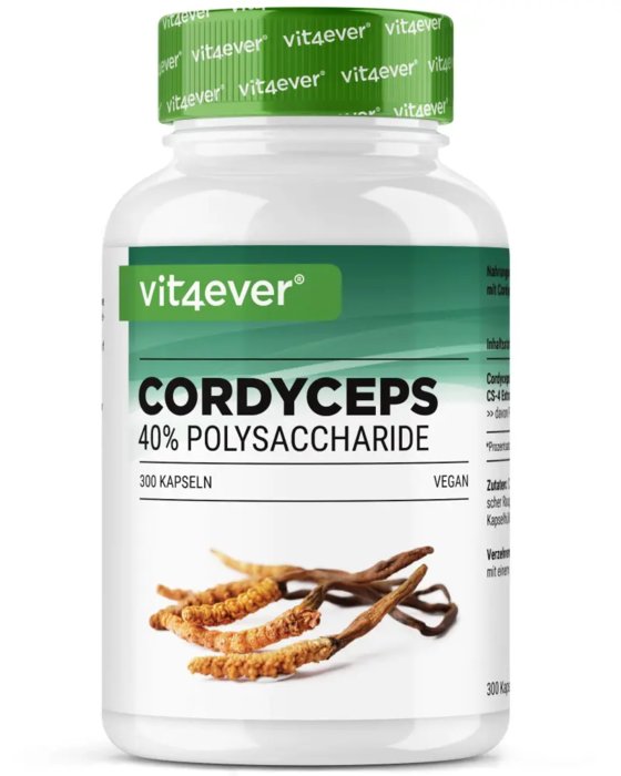 Cordyceps - Extrato CS-4, 300 Cápsulas