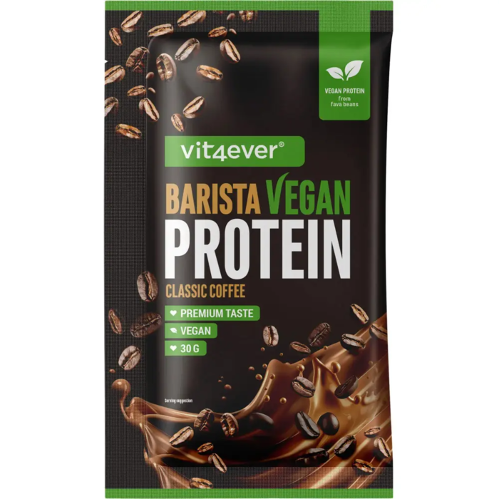 Amostra de café proteico vegano Barista - 30g - vários sabores