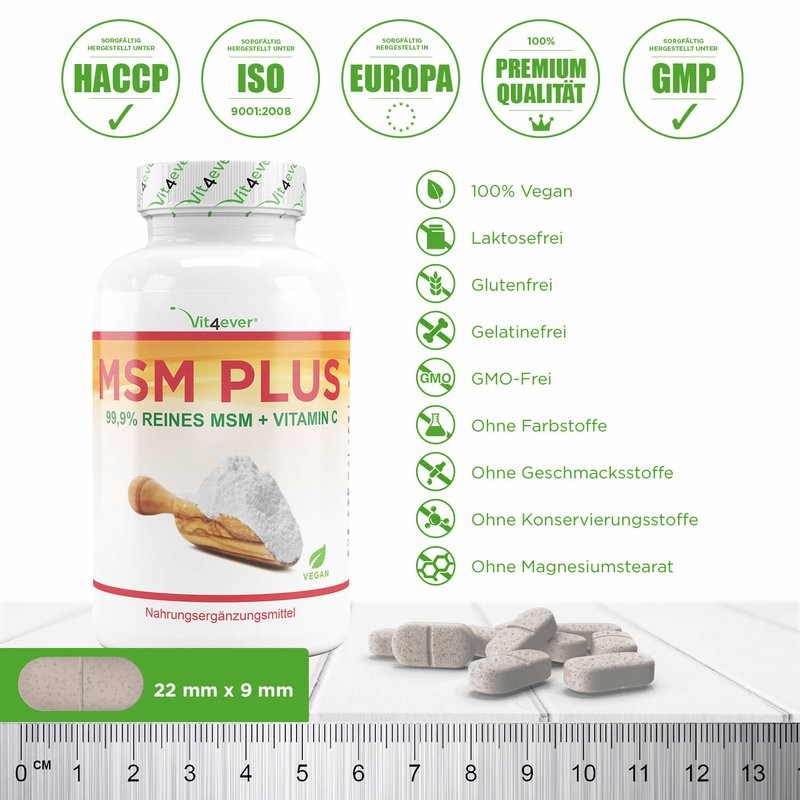 MSM   Vitamina C - 1000mg - 365 comprimidos