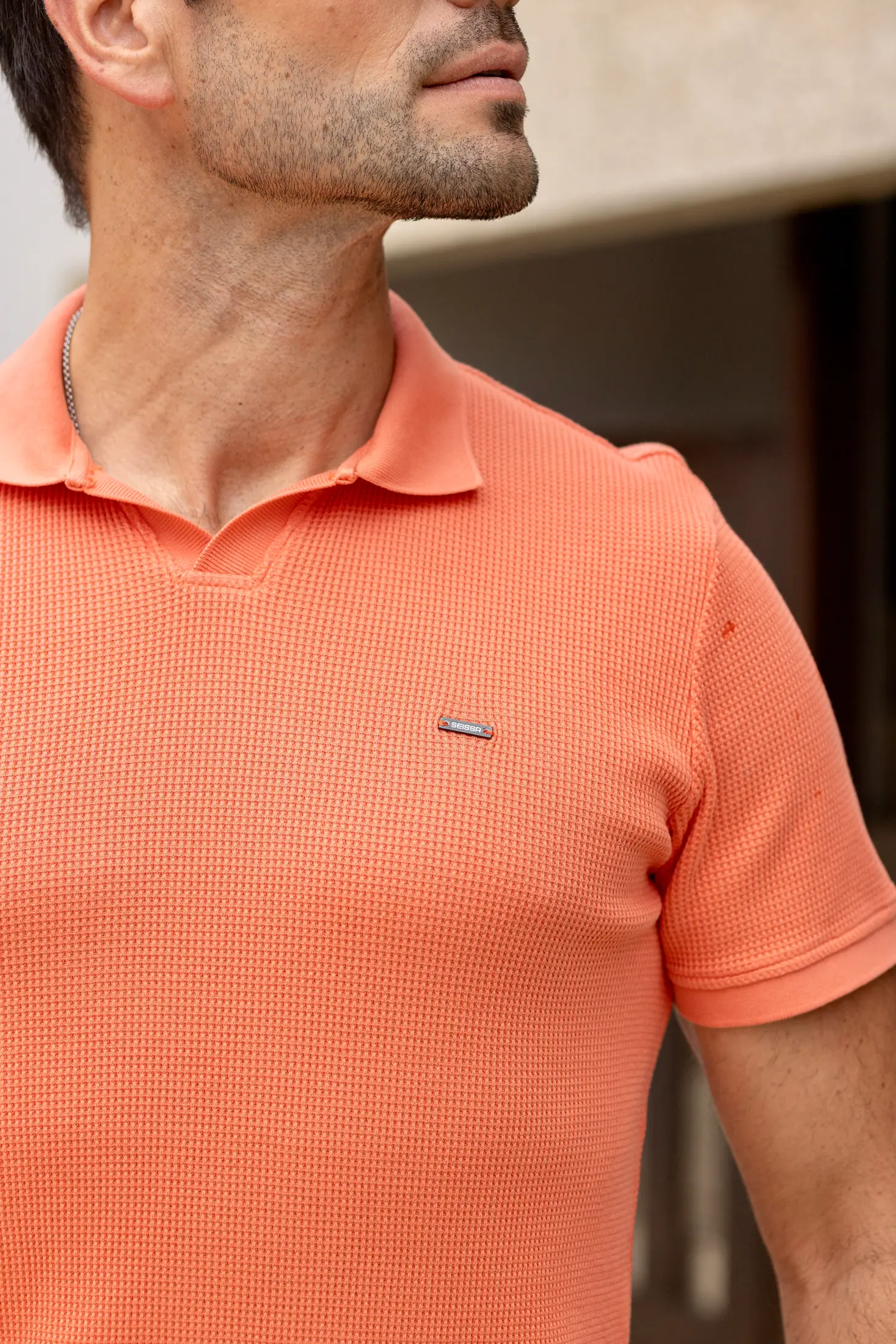Polo Waffle Knit Texture