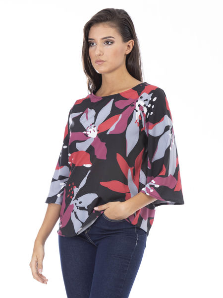 Blusa fluída com estampado (+ Cores)