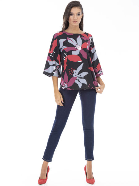 Blusa fluída com estampado (+ Cores)