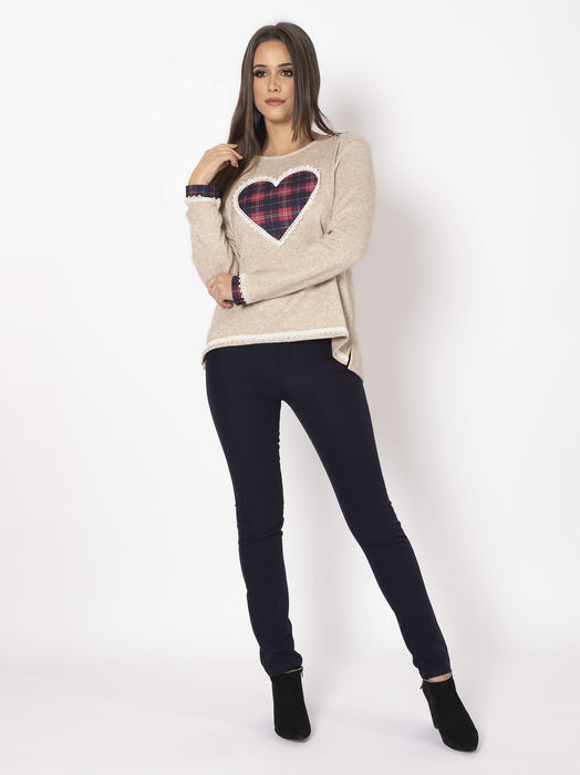 Sweatshirt com aplicação (+ cores)