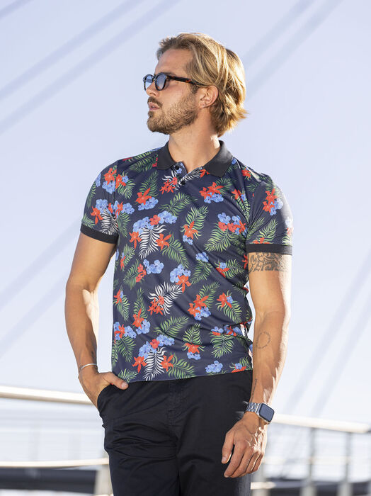 Pólo estampado