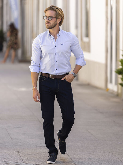 Calça de ganga slim fit