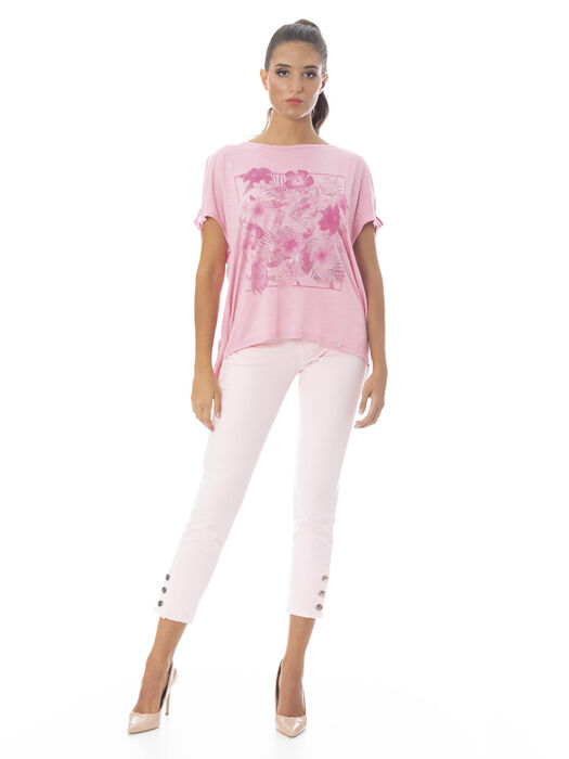 T-shirt Fluida Estampada (+ cores)