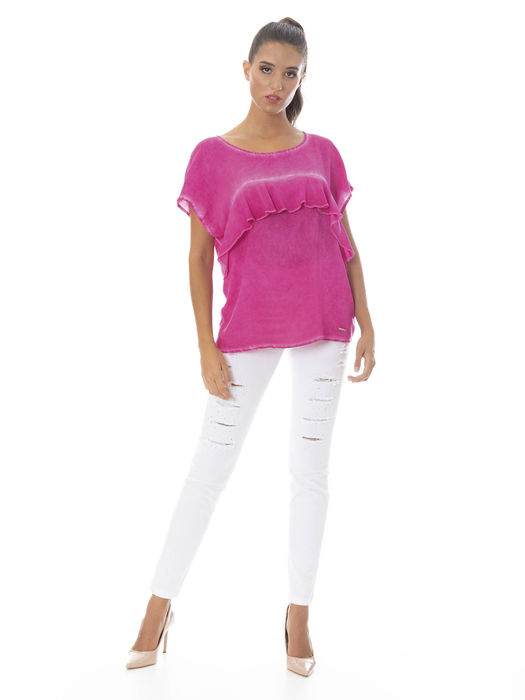 Blusa Com Folhos (+ Cores)