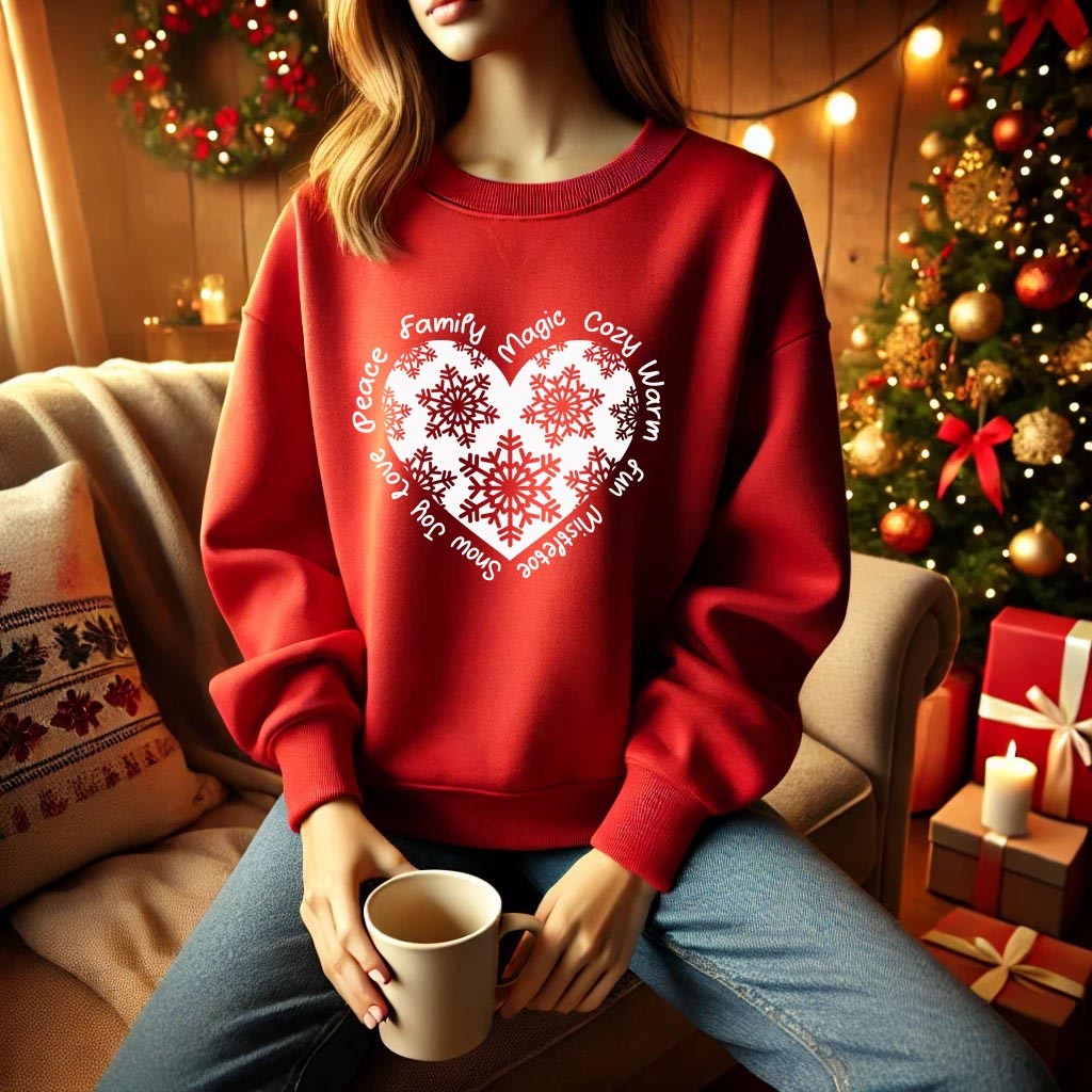 Camisola de Natal CORAÇÃO DE NEVE 2