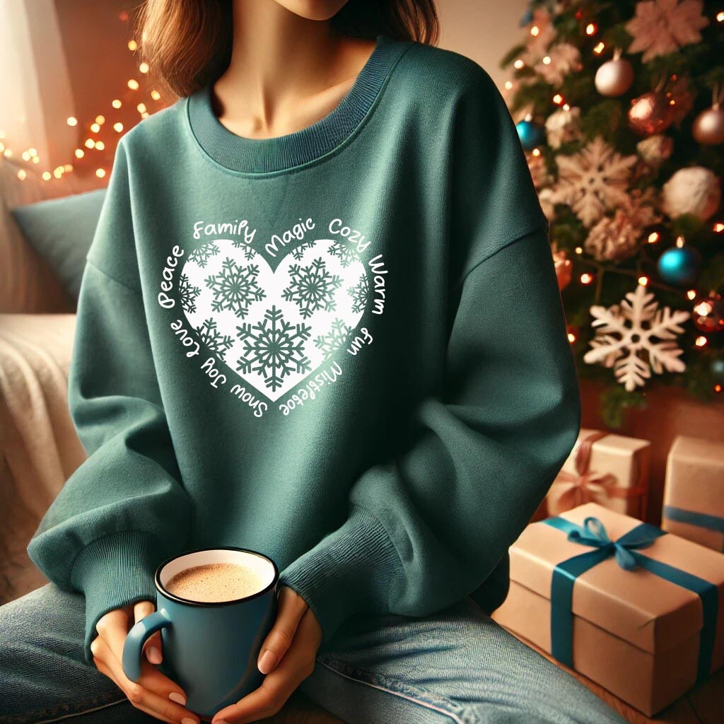 Camisola de Natal CORAÇÃO DE NEVE 0