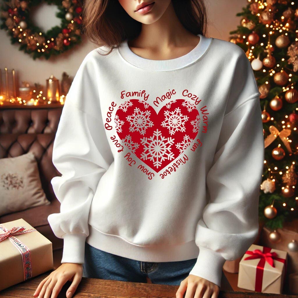 Camisola de Natal CORAÇÃO DE NEVE 6