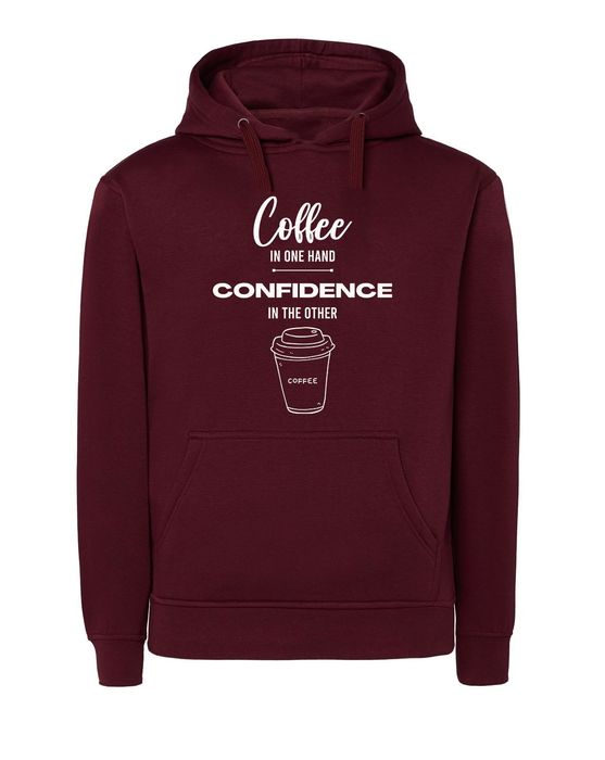 Coffee and Confidence - Unissex Sweatshirt & Hoodie 