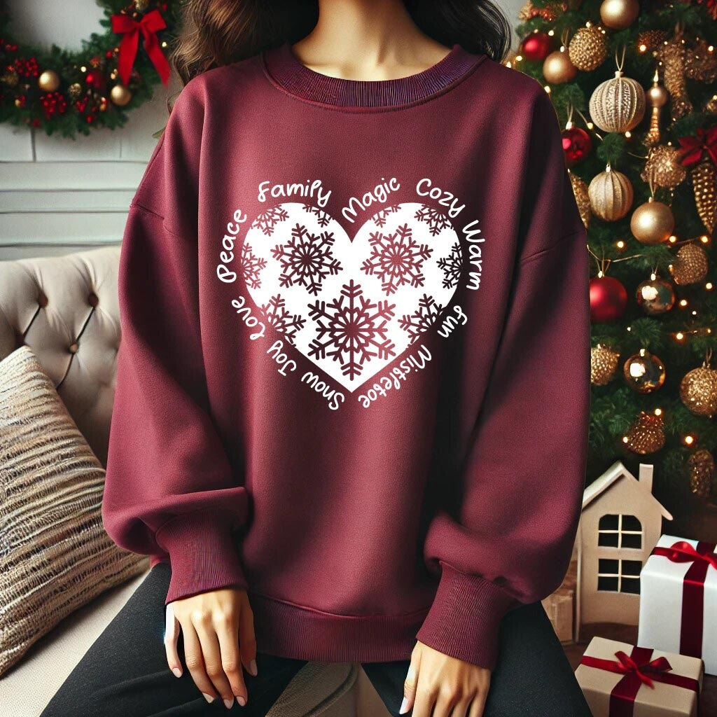 Camisola de Natal CORAÇÃO DE NEVE 8