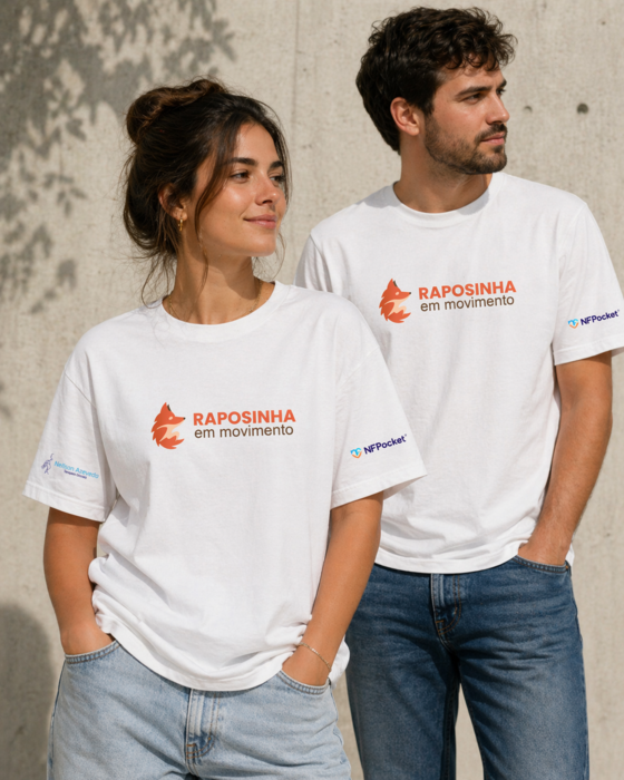 Raposinha em Movimento — T-shirt Solidária
