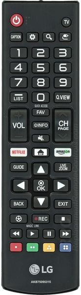 Original Controle Remoto TV LG - Akb75095312