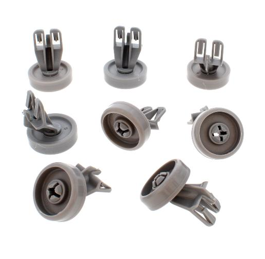 Kit de 8 rodas de cesto inferior de maquina lavar loiça Whirlpool - C00311316