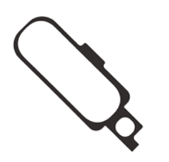 Adesivo adesivo para câmera frontal Samsung Galaxy A70 - GH02-18454A