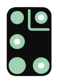 Adesivo adesivo lente de câmera Samsung Galaxy A21s - GH02-20942A