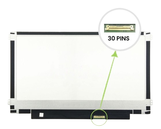 Pantalla LCD Chi Mei 11.6 WXGA HD - 1366x768 LED brillante - NV116WHM-N45