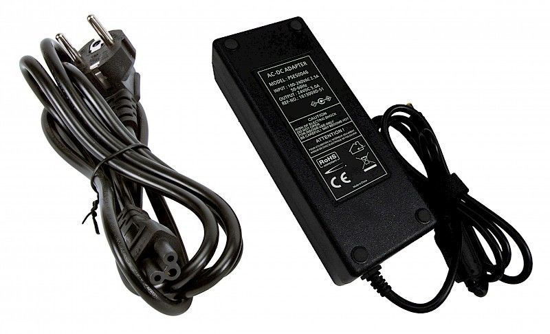 Fonte de alimentação 24VDC 5.0A 120W 5.5x2.5mm c/ 5 adaptadores DC - Classic PSE50046