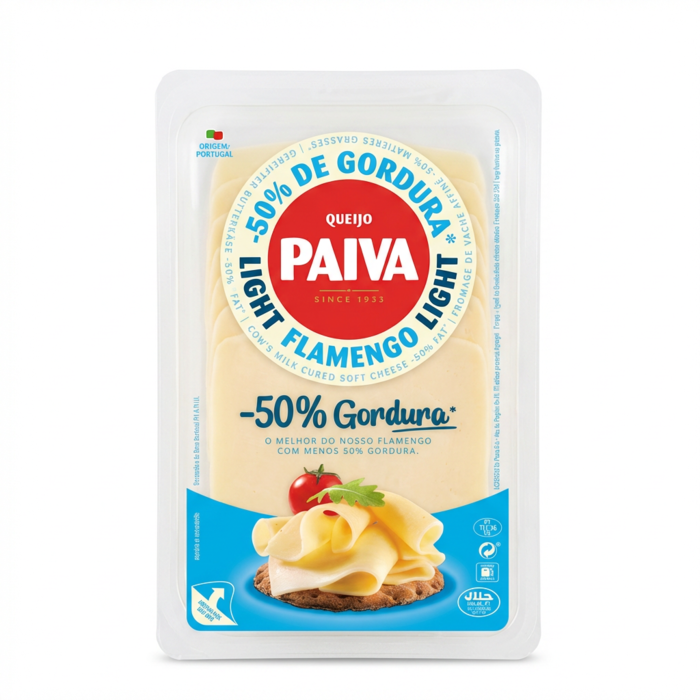 Queijo Paiva Fatias Light 180gr